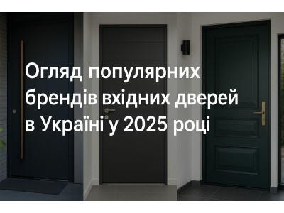 Огляд популярних брендів вхідних дверей в Україні у 2025 році