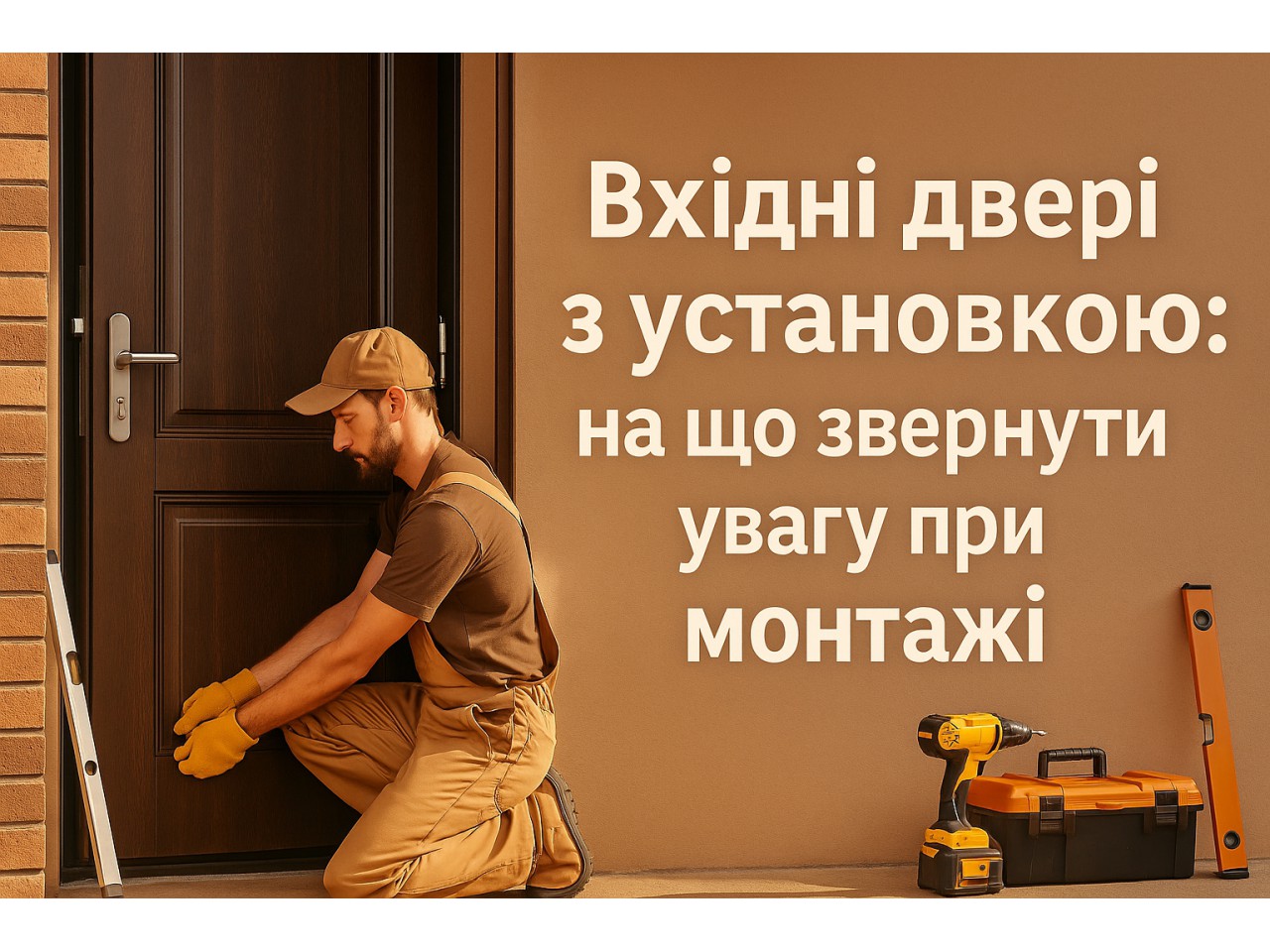 ?Вхідні двері з установкою: на що звернути увагу при монтажі