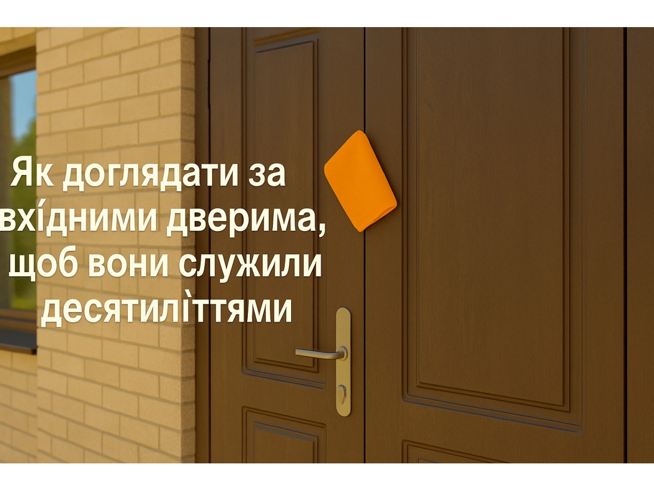 ?Як доглядати за вхідними дверима, щоб вони служили десятиліттями